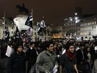 MARCHA DE LOS 4 SUYOS EN LA CIUDAD DE LIMA LOS DIAS 27 Y 28 DE JULIO DEL 2013
