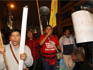 MARCHA DE LOS 4 SUYOS EN LA CIUDAD DE LIMA LOS DIAS 27 Y 28 DE JULIO DEL 2013