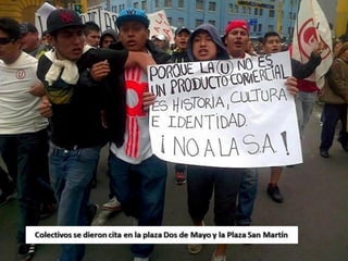 MARCHA DE LOS 4 SUYOS EN LA CIUDAD DE LIMA LOS DIAS 27 Y 28 DE JULIO DEL 2013