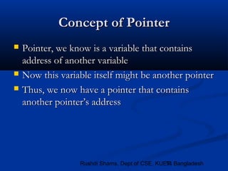 Lec 13. Introduction to Pointers | PPT