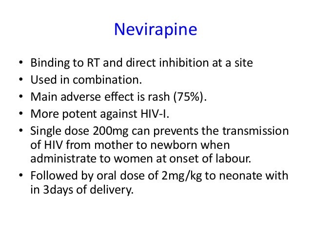 Nevirapine Newborn Dosage