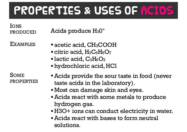 What are some properties of hydrochloric acid?