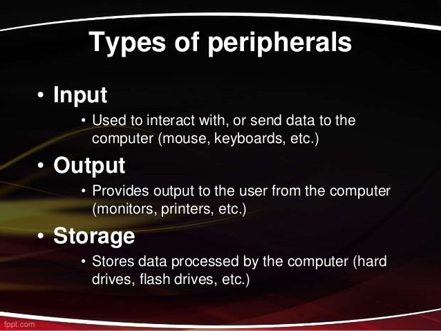 13. Computer Peripherals Outline