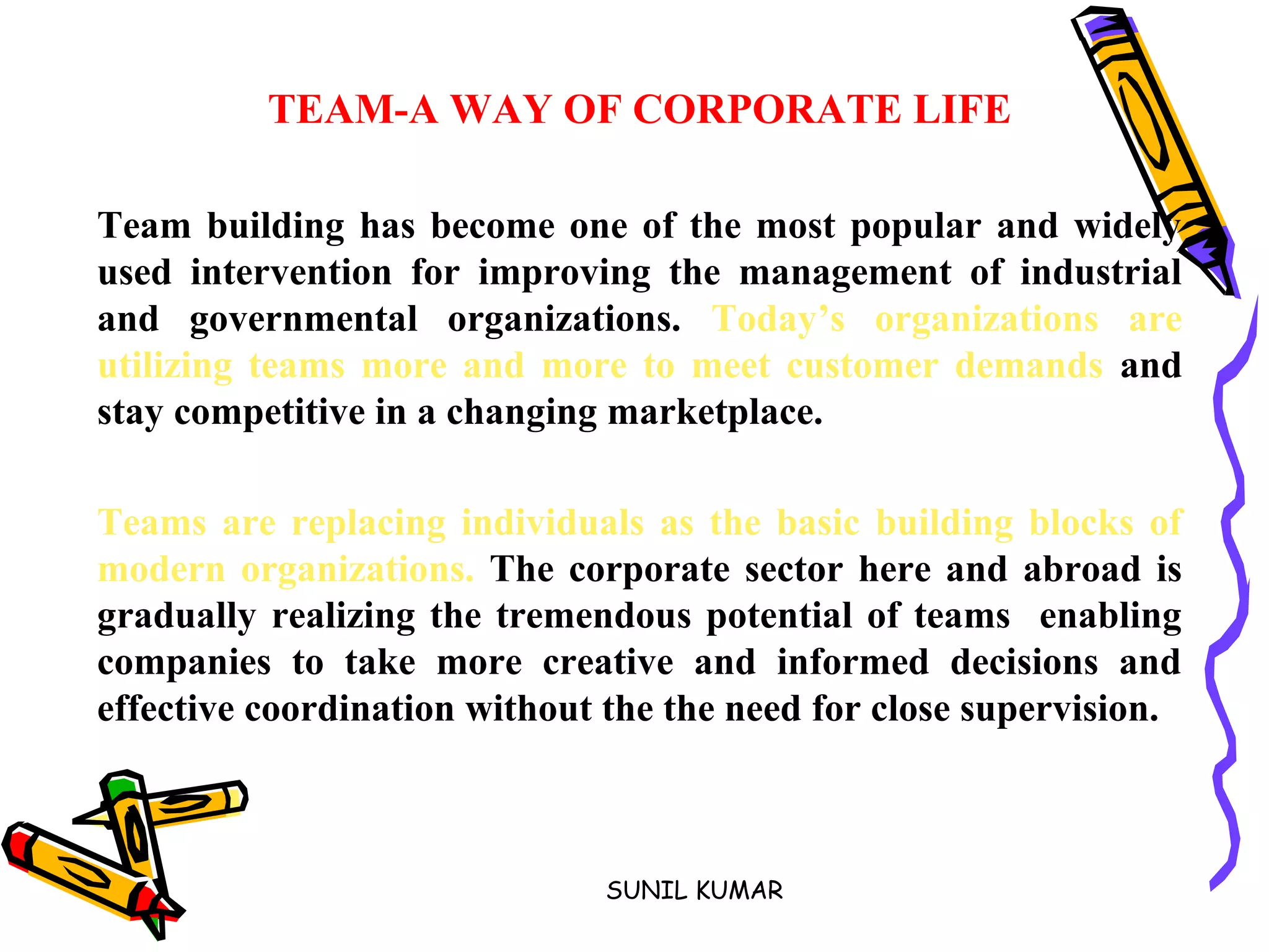 team building through effective leadership lagaan | PPT