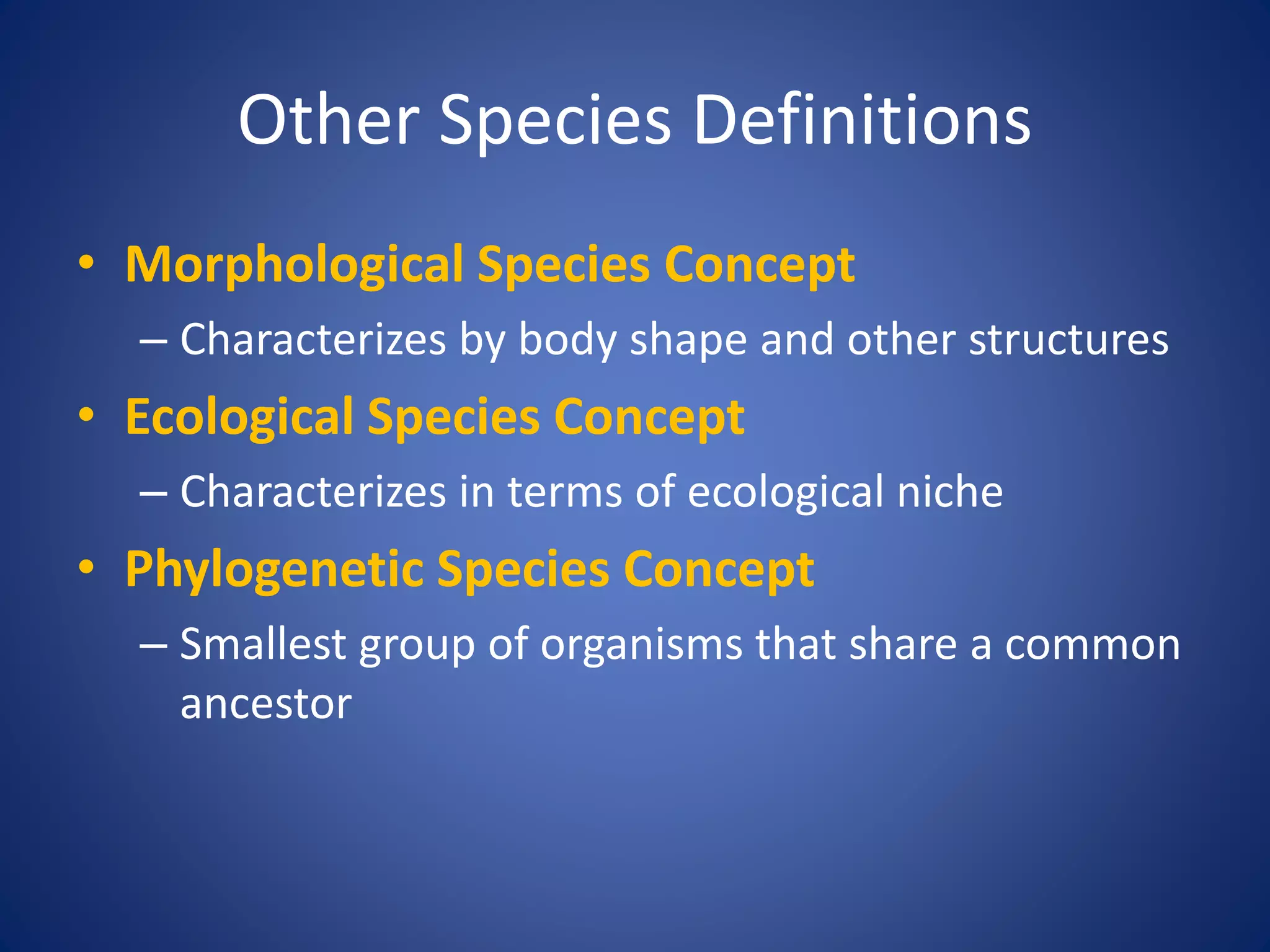 Speciation | PPTX