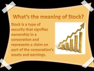 Stocks Investment Ujian Praktek Bahasa Inggris Pptx Government