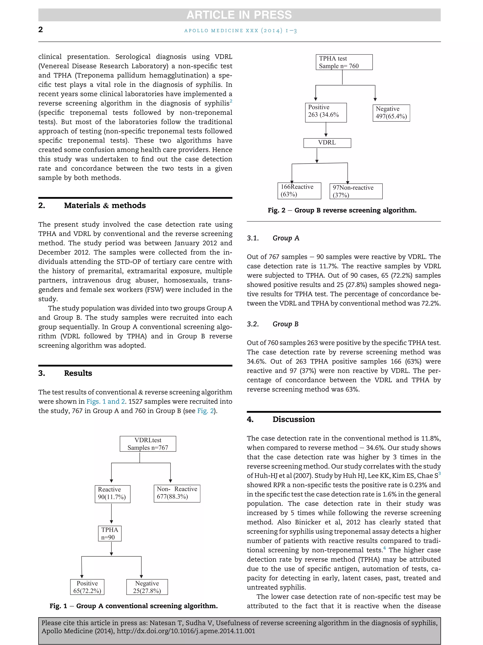 Usefulness of reverse screening algorithm in the diagnosis of syphilis ...