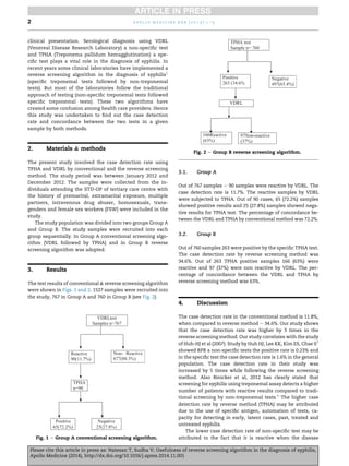 Usefulness of reverse screening algorithm in the diagnosis of syphilis ...