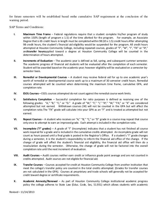 13 14 Sap Policy Revised For Spring 2014 Final 111413