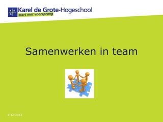 Samenwerken in team

3-12-2013

 