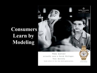 Consumers
Learn by
Modeling
 