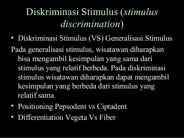13. Perilaku Wisatawan - Consumer Learning