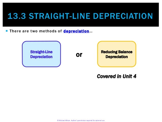 13 3 straight line depreciation what is a straight line depreciation