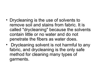 Dry cleaning | PPT
