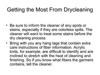 Dry cleaning | PPT