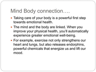 How to improve emotional health | PPTX