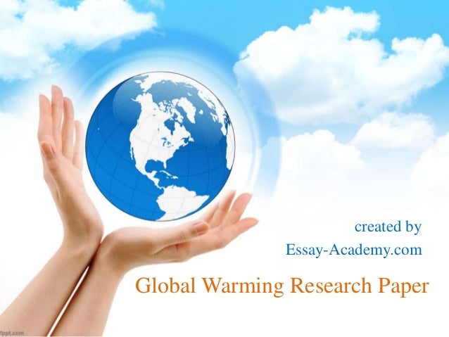 Global warming research paper for sale