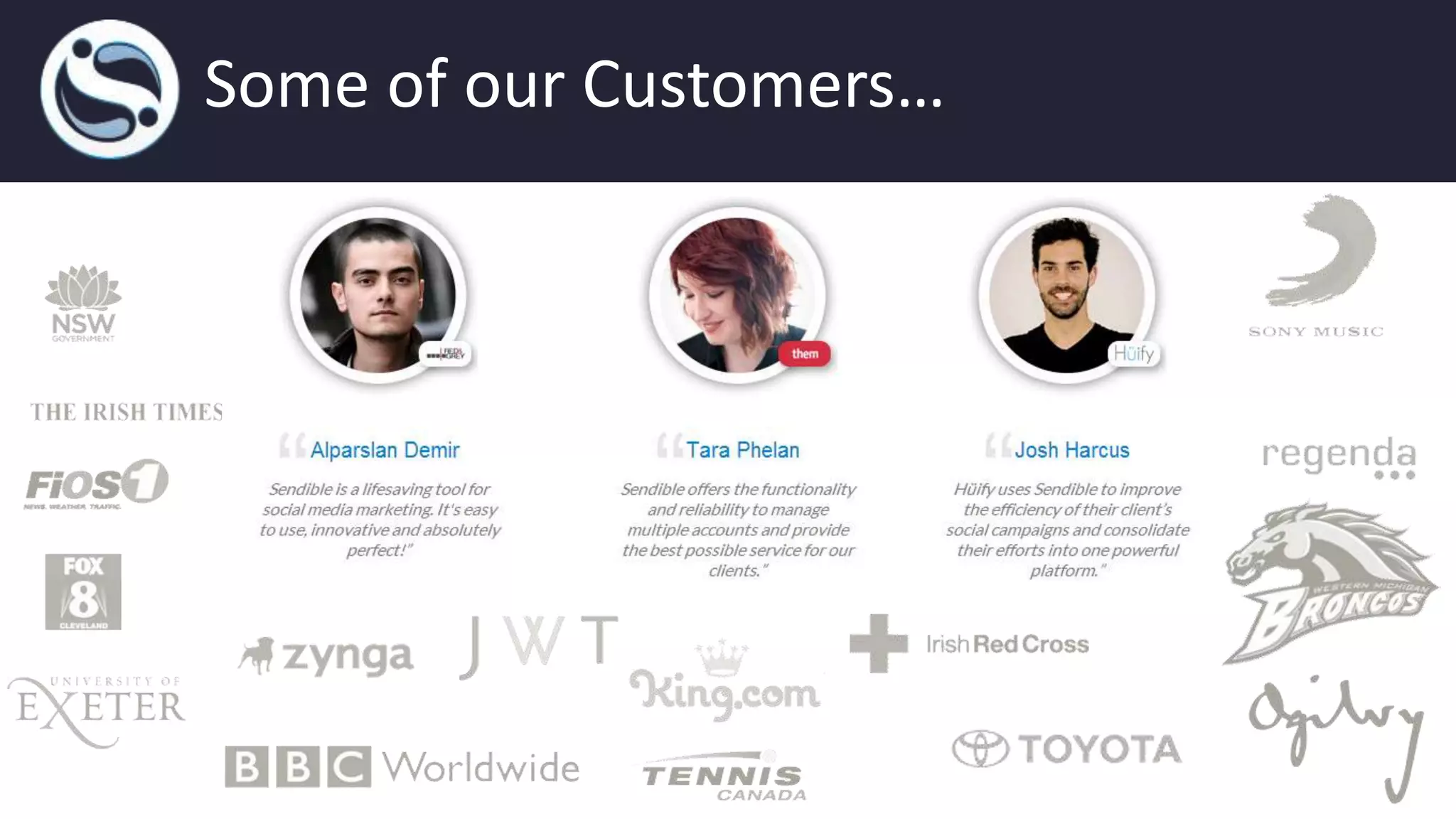 Some of our Customers…
 