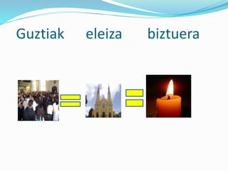 Guztiak eleiza biztuera
 