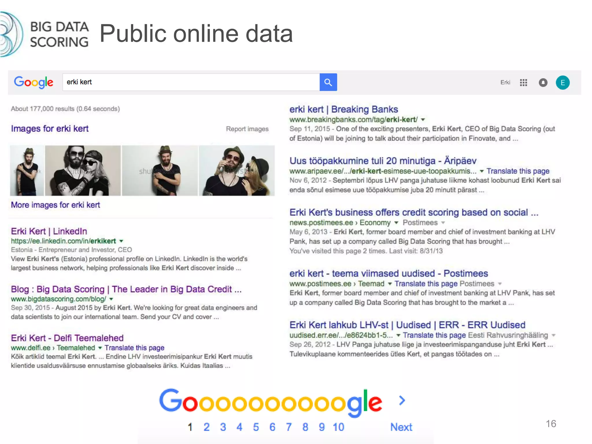 Public online data
16