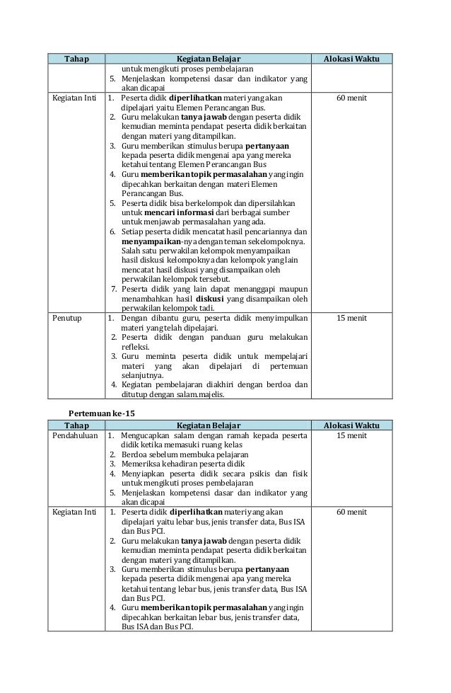 RPP KD 3.9/4.9 Sistem Komputer X TKJ SMK