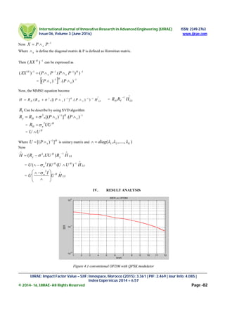 Performance Analysis of OFDM system using LS, MMSE and Less Complex ...