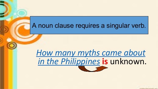 Eng7 sva sentences with noun clauses, relative clauses ...