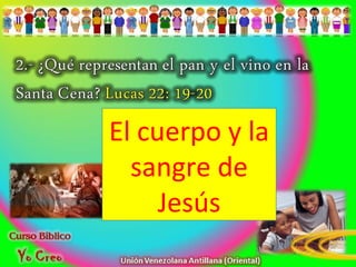 El cuerpo y la
sangre de
Jesús