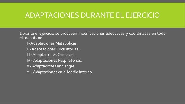 Adaptaciones pulmonares durante el ejercicio