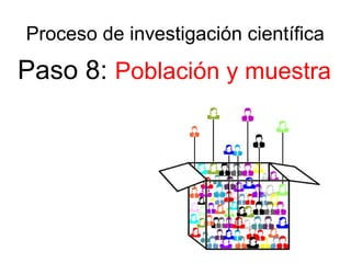 Proceso de investigación científica
Paso 8: Población y muestra
 