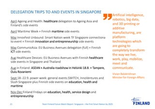 DELEGATION TRIPS TO AND EVENTS IN SINGAPORE
21
Artificial intelligence,
robotics, big data,
and 3D printing or
additive
ma...