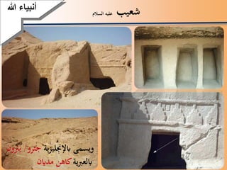 ‫شعيب‬‫السالم‬ ‫عليه‬
‫أنبياءَهللا‬
‫ية‬‫ز‬‫ابإلجنلي‬ ‫ويسمى‬‫جثرو‬/‫ي‬‫رتون‬
‫ية‬‫رب‬‫ابلع‬‫مداين‬ ‫كاهن‬
 