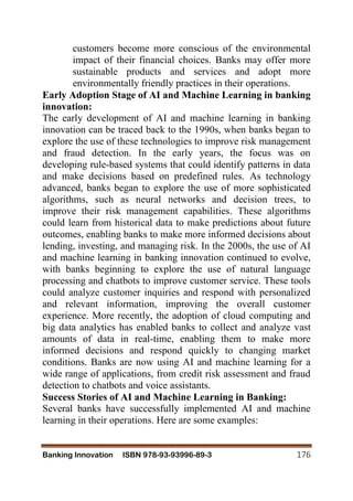 THE IMPACT OF ARTIFICIAL INTELLIGENCE AND MACHINE LEARNING ON BANKING ...