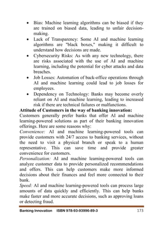 THE IMPACT OF ARTIFICIAL INTELLIGENCE AND MACHINE LEARNING ON BANKING ...