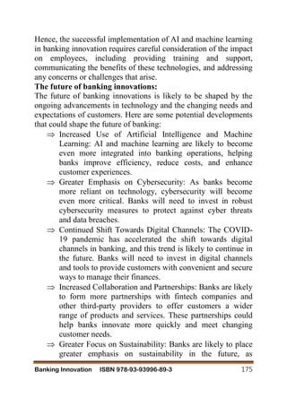 THE IMPACT OF ARTIFICIAL INTELLIGENCE AND MACHINE LEARNING ON BANKING ...