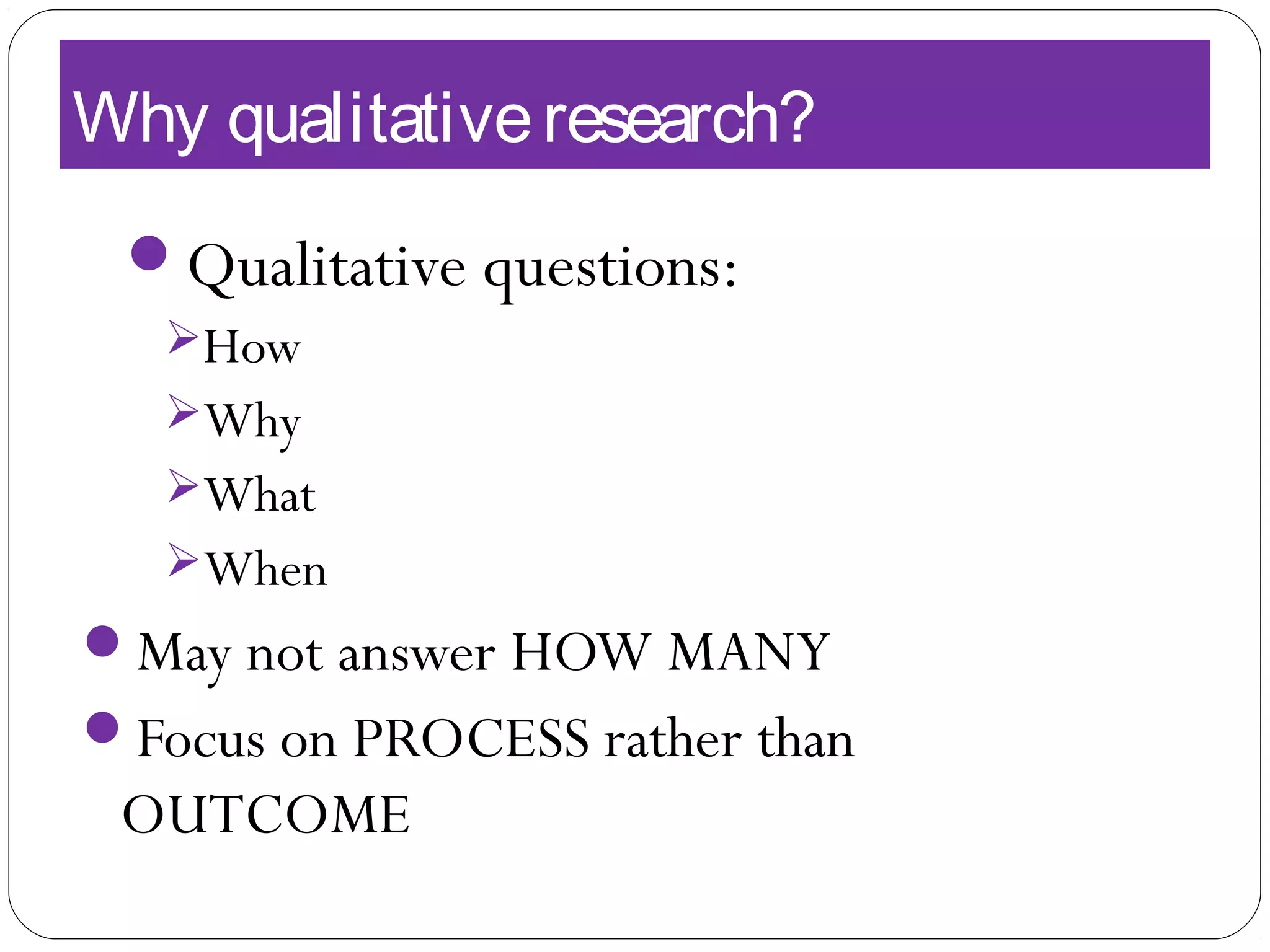 13. qualitative research | PPT