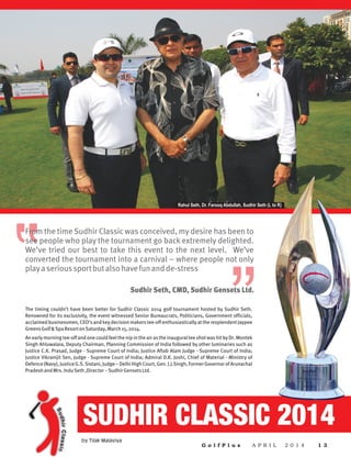 Sudhir Classic Golf - Golf Plus Magazine , Event Managed by Ms. Ritika Gupta