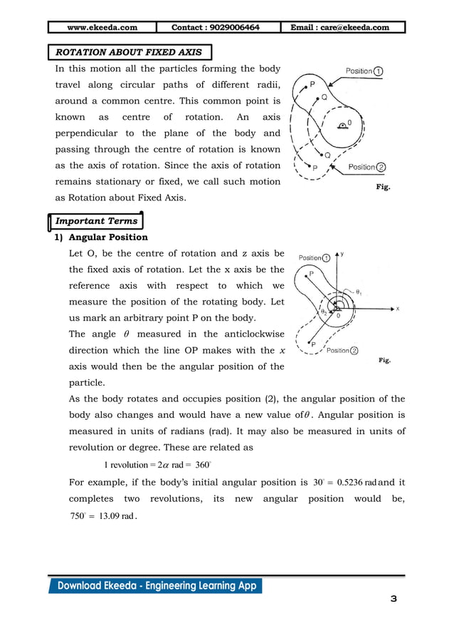 13. kinematics of rigid bodies | PDF | Physics | Science