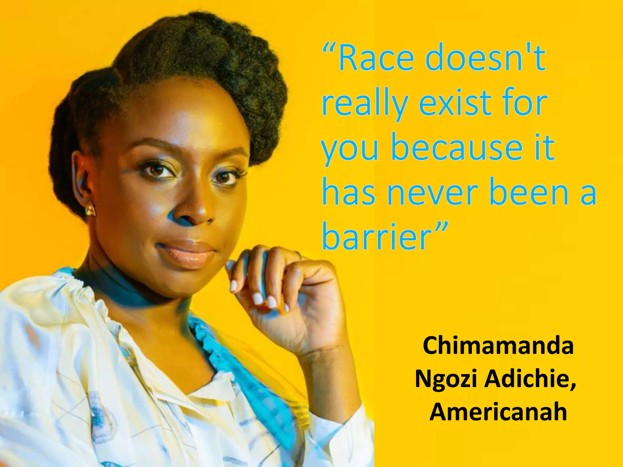 Chimamanda
Ngozi Adichie,
Americanah
 