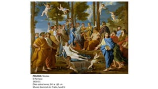 POUSSIN, Nicolas
El Parnaso
1630-31
Óleo sobre lienzo, 145 x 197 cm
Museo Nacional del Prado, Madrid
 