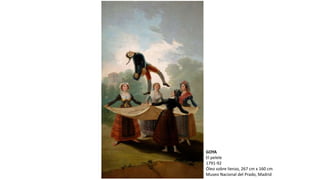 GOYA
El pelele
1791-92
Óleo sobre lienzo, 267 cm x 160 cm
Museo Nacional del Prado, Madrid
 