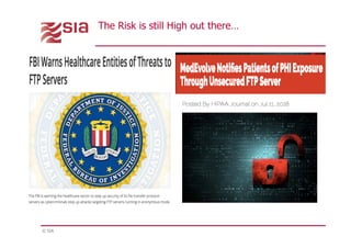 © SIA
The Risk is still High out there…
 