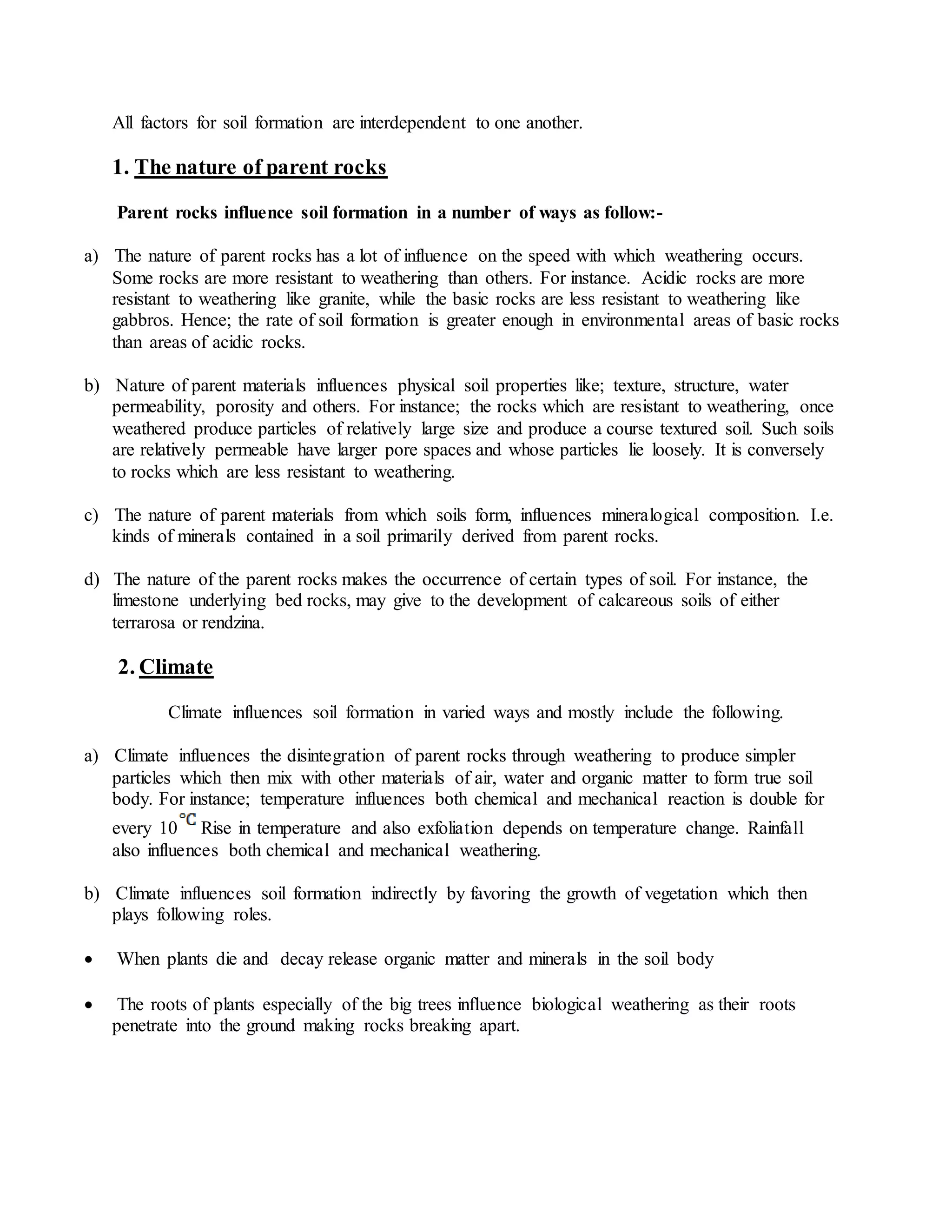 PHYSICAL GEOGRAPHY 1.5 -STUDY OF SOIL | DOCX