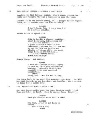 Supernatural 13.21 Beat The Devil Script | PDF