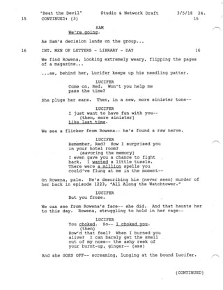 Supernatural 13.21 Beat The Devil Script | PDF
