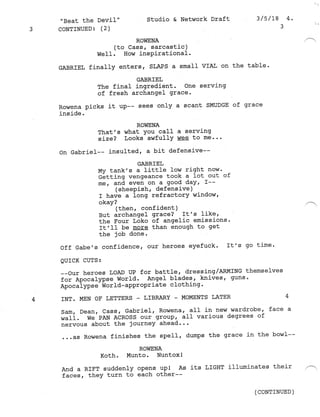 Supernatural 13.21 Beat The Devil Script | PDF