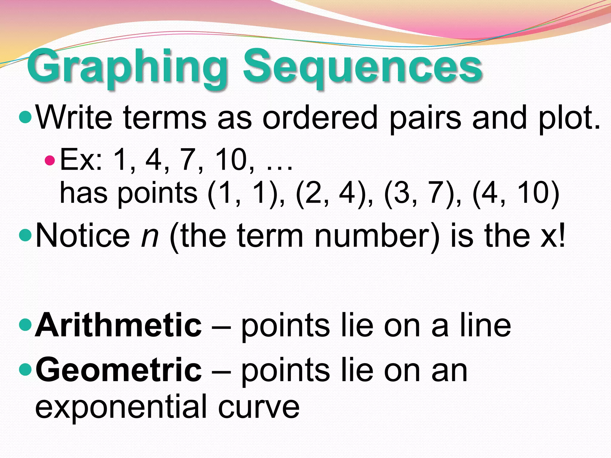 13 1 arithmetic and geometric sequences | PPTX