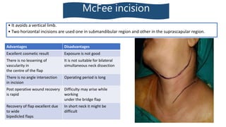 Mcffee Incision 13. neck dissection - Meghali | PPTX