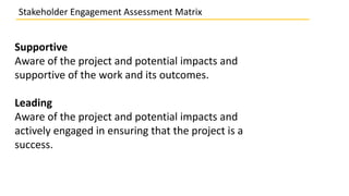 13.2 Stakeholder Engagement Assessment Matrix | PPTX