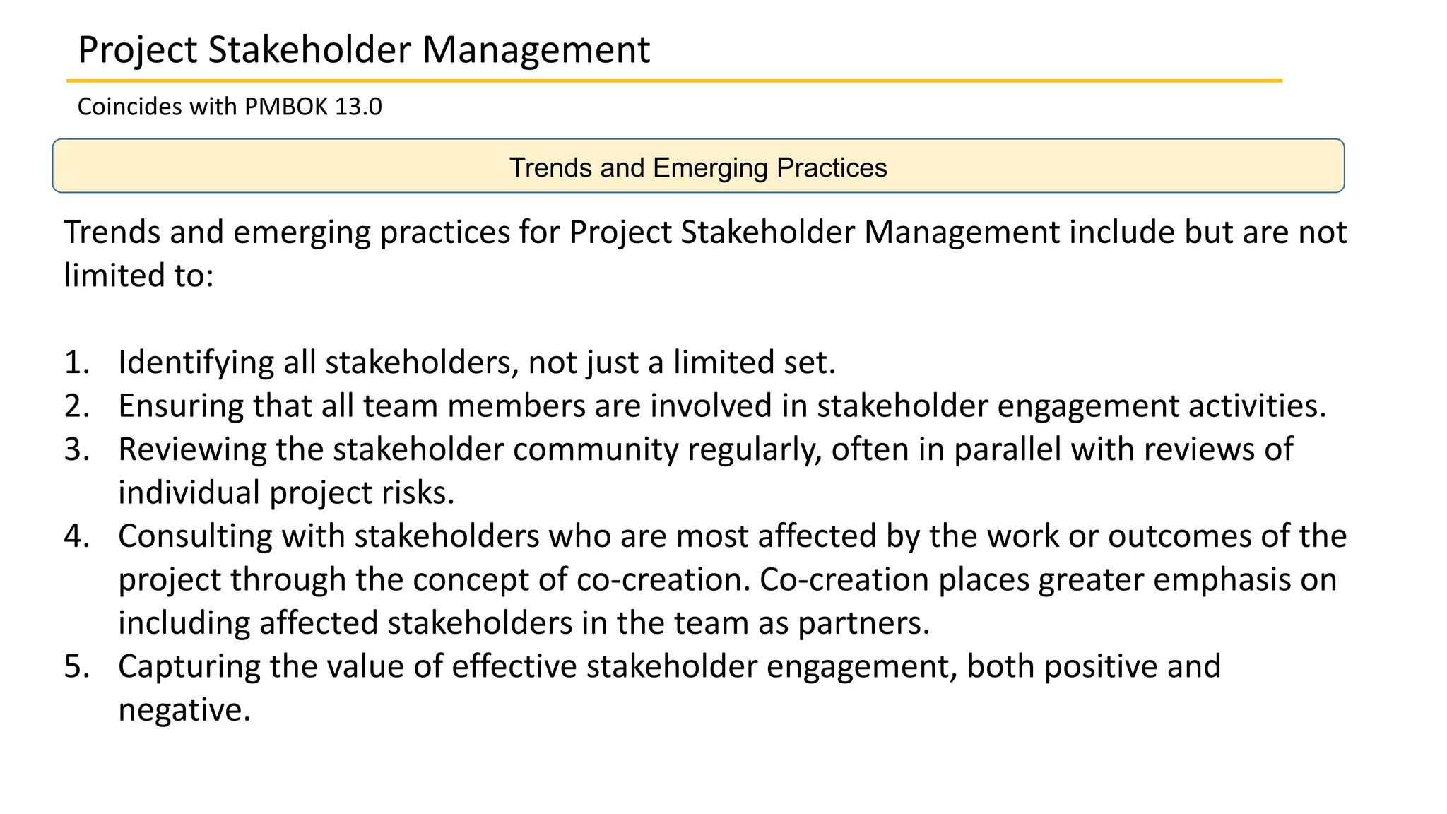 13.0 Project Stakeholder Management Overview | PPTX